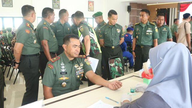 HUT ke-13 Korem 045/Gaya, 425 Orang Sukarelawan Donorkan Darah