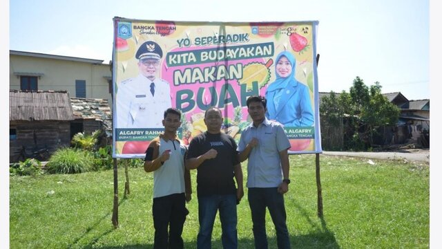 PT Timah Dukung Bazar Durian di Desa Air Mesu