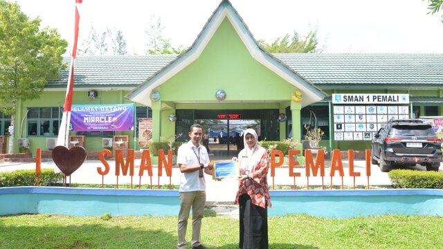 Alumni dan Siswa SMAN 1 Pemali Apresiasi Program Kelas Beasiswa PT Timah