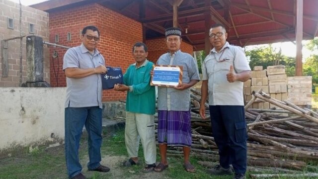PT Timah Bantu Pembangunan GSG Yayasan Al Hidayah Tegalrejo Muntok