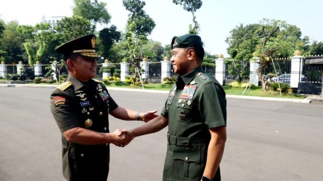Kasad Terima Kunjungan Kehormatan Komandan Jenderal Angkatan Darat Philipina