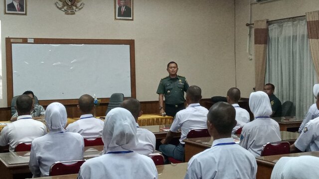 Korem 045/Garuda Jaya Beri Pembekalan Bagi anggota Paskibra Bangka Belitung
