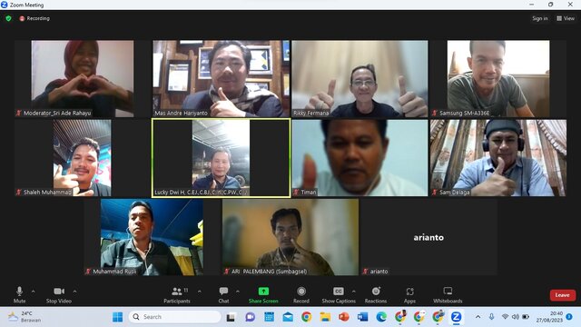 Penanggungjawab KBO Babel Ikut Pelatihan Jurnalistik C.I.J