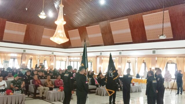 Kasiter Korem 045/Gaya Hadiri Pelantikan DPD BARETTA Propinsi Babel