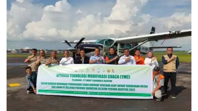 Modifikasi Cuaca di Sumsel Libatkan Perekayasa dari BRIN