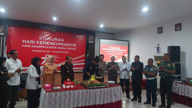 Kakumrem 045/Gaya Menghadiri Syukuran Harlah Kemenkumham Ke-78