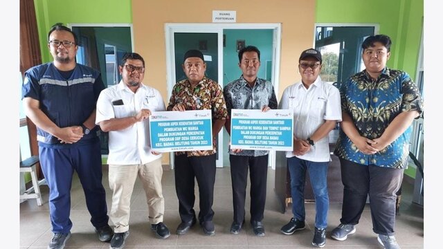 PT Timah Tbk Bangun 21 Unit Toliet dan Tempat Sampah Untuk Warga Belitung