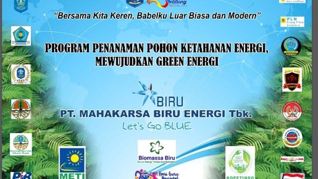 PT Maharaksa Biru Energi, Tbk Laksanakan Program Penanaman Pohon Ketahanan Energi
