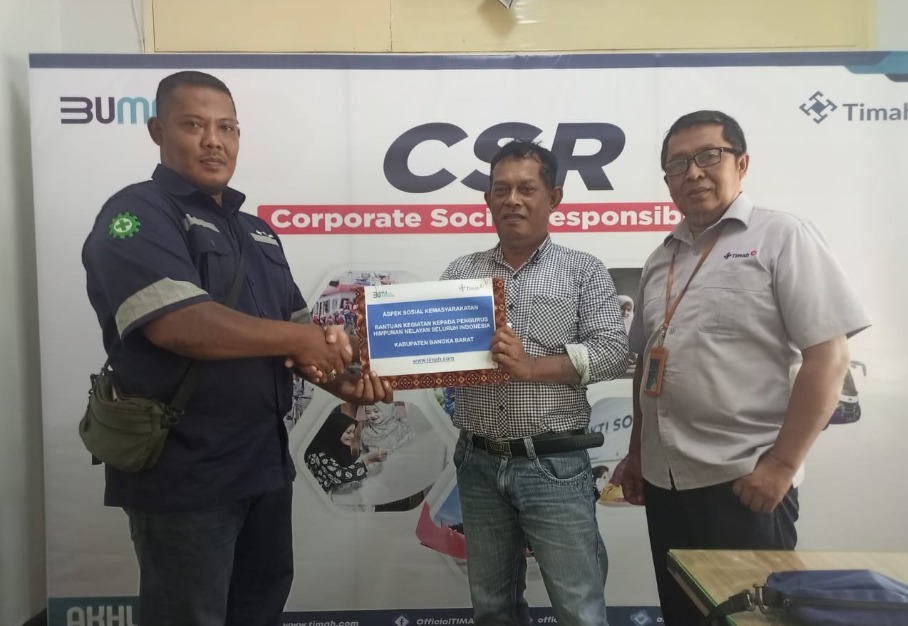 PT Timah Tbk dan HNSI Bangka Barat Kolaborasi Bantu Nelayan