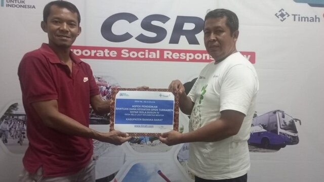PT Timah Tbk Beri Dukungan Gemilang Untuk Kemajuan Sepakbola Belo Laut Tahun 2023