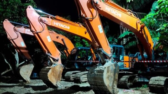 Operasi Tim Kejagung di Babel, Puluhan Alat Berat Milik Jejaring Bisnis Bos Aon Koba Disita