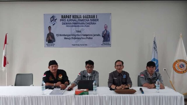 Rakerda Ke-1 PJS Bangka Belitung, Mahmud Marhaba dan Rikky Fermana Semangati Peserta UKW