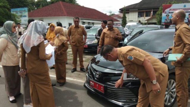 150 Kendaraan Dinas Pemkot Pangkalpinang Dilakukan Pendataan Ulang