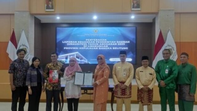 Pemkot Pangkalpinang Serahkan LKPD TA 2023 ke BPK RI Perwakilan Babel