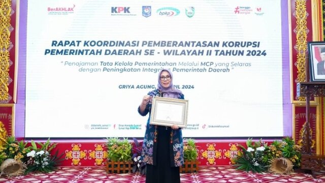Pemkot Pangkalpinang Terima Penghargaan Dari KPK