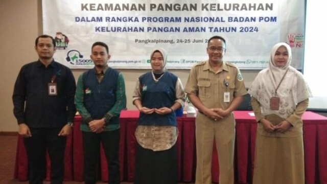 Plt Asisten II Pemkot Pangkalpinang Buka Pelatihan Kader Keamanan Pangan Kelurahan