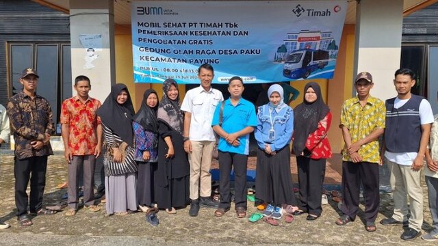 Kades Paku Berharap Mobil Sehat PT Timah Tbk Datang Setiap 2 Bulan Sekali ke Desanya