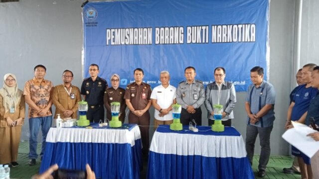 BNN Provinsi Babel Musnahkan Barang Bukti Narkotika Senilai Miliaran Rupiah