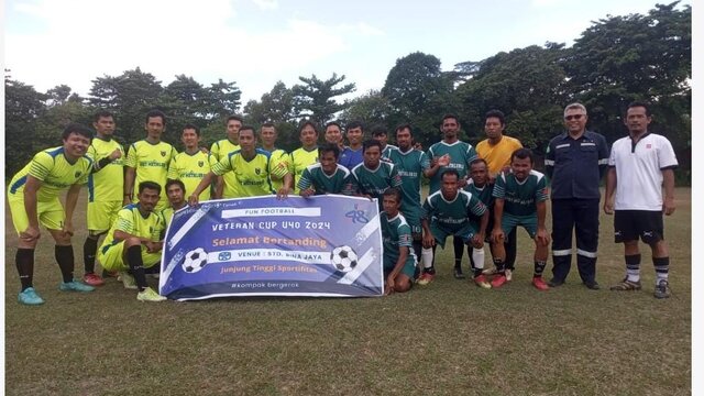 Kebersamaan dan Sportivitas Warnai Liga Sepakbola Veteran U-40 yang Digelar PT Timah di Bangka Barat