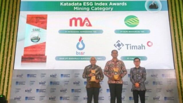 Komitmen Implementasikan ESG, PT Timah Tbk Raih Katadata ESG Index Award 2024