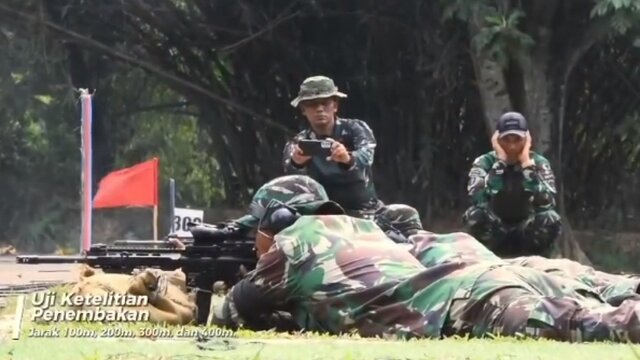 Kopassus Lakukan Uji Tembak Senjata AM-1 Pindad