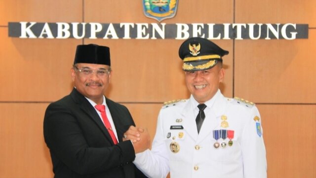 Mikron Antariksa Resmi Dilantik Jadi Pj Bupati Belitung, Ini Pesan Pj Gubernur Babel
