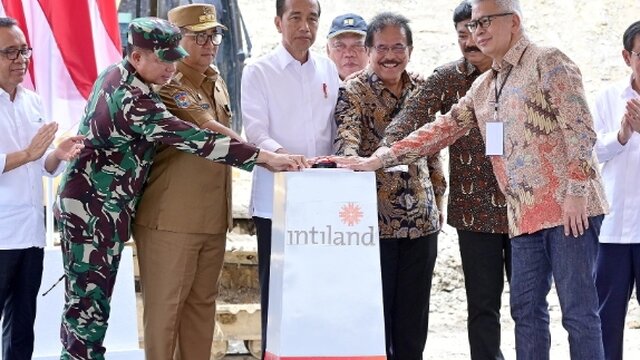 Presiden Jokowi Lakukan Groundbreaking Proyek PT Intiland Development di IKN
