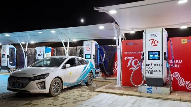 18 Unit SPKLU PLN Siap Layani Kendaraan Listrik Pada Peringatan HUT RI ke-79 di IKN