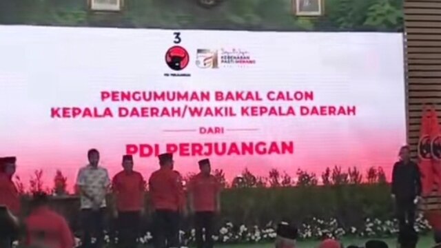 PDI Perjuangan Resmi Umumkan 13 Nama Bakal Calon Gubernur Untuk Pilkada 2024