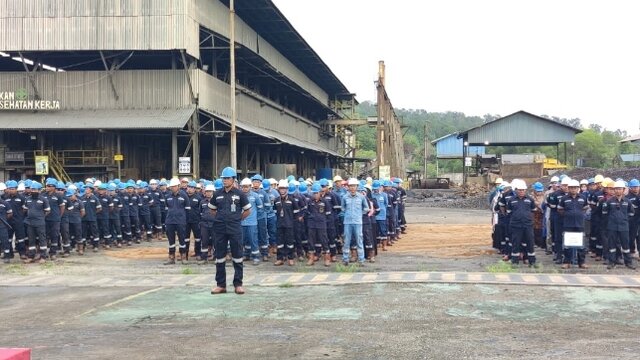 Komitmen Implementasi K3, PT Timah Gelar Apel dan Inspeksi Bersama Karyawan dan Mitra Usaha