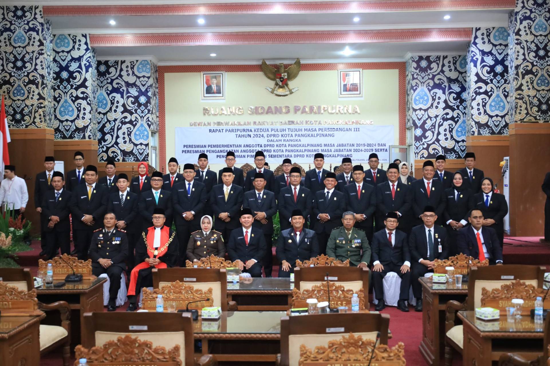 30 Anggota DPRD Pangkalpinang Resmi Dilantik, Pemkot Pangkalpinang Siap Bersinergi