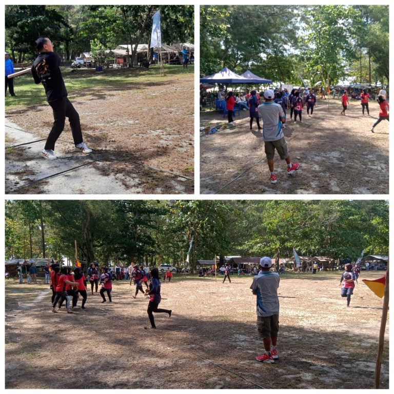 Isyak Meirobie Buka Lomba Bola Kasti DPD ISSITA Belitung di Pantai Wisata Tanjung Pendam