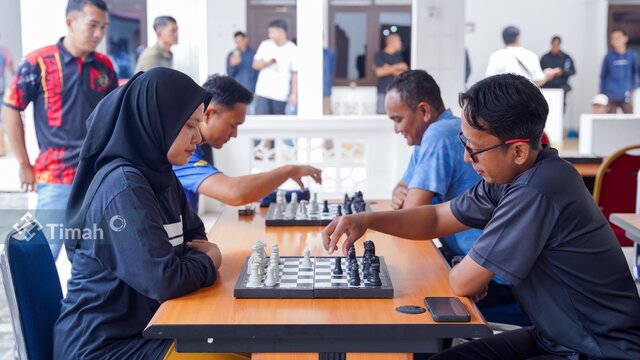 Perkuat Sinergi Antar Instansi, TINS Gelar Turnamen Gaple dan Catur