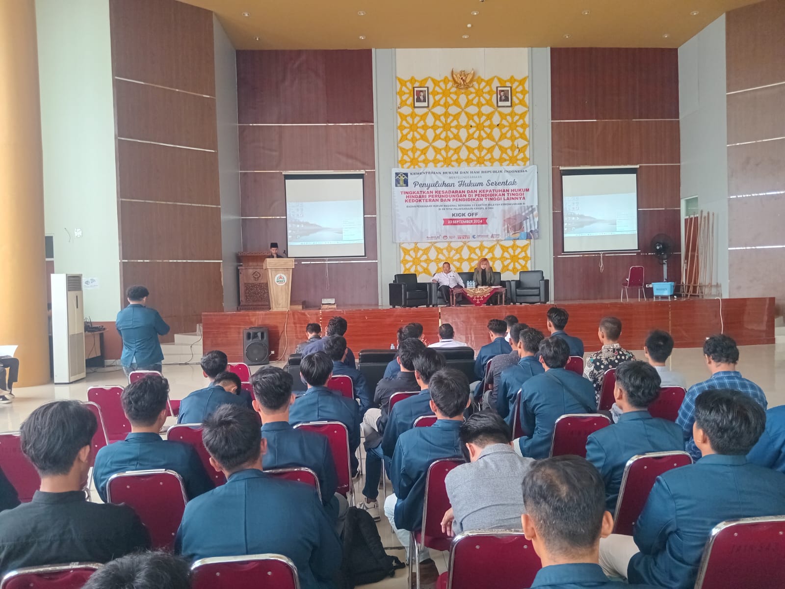 LPH dan HAM PANCASILA Laksanakan Penyuluhan Hukum di IAIN SAS Babel