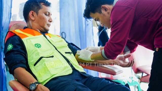 Donor Darah, Program Rutin PT Timah dan PMI Dalam Kegiatan Kemanusiaan