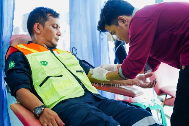 Donor Darah, Program Rutin PT Timah dan PMI Dalam Kegiatan Kemanusiaan