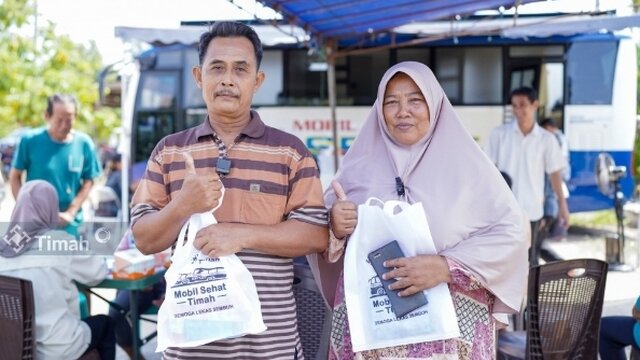 Beri Layanan Kesehatan Gratis, Mobil Sehat PT Timah Hadir di Desa Lumut