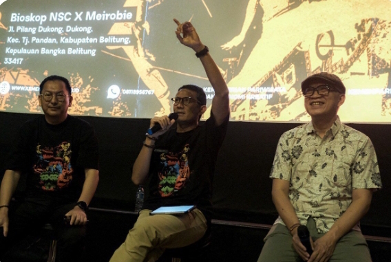 Perkuat Ekosistem Film Lokal, Sandiaga Uno Fasilitasi Pembuat Film di Pulau Belitung
