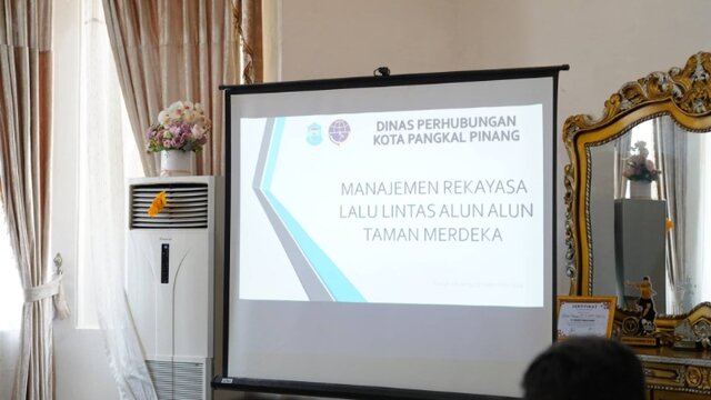 Mulai 1 Oktober, One Way Jalan Diponegoro Kota Pangkalpinang Diberlakukan