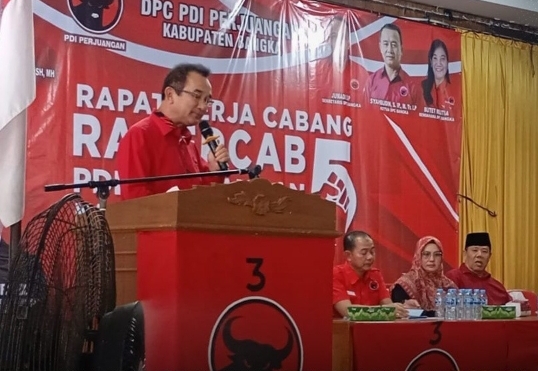 Rudianto Tjen Ajak Seluruh Kader Gotong Royong untuk Memenangkan Pasangan Mulkan-Ramadian di Pilkada Bangka