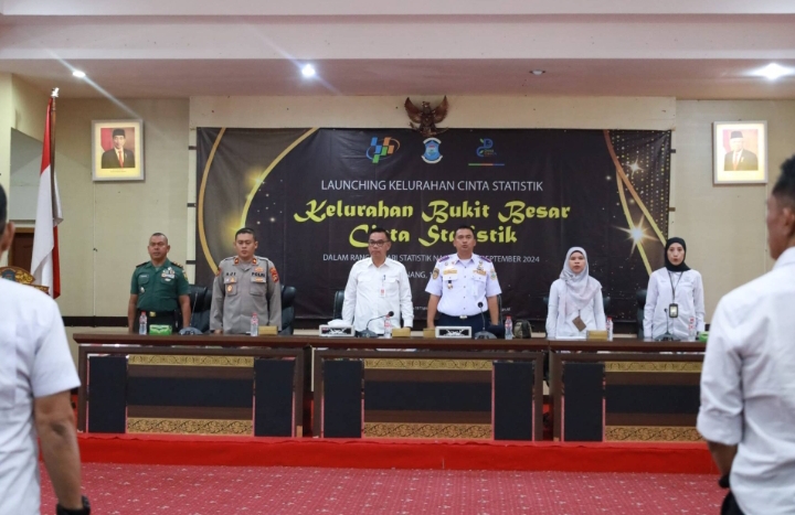 Program Kelurahan Cinta Statistik 2024 Diluncurkan, Bukit Besar Terpilih Sebagai Kelurahan Cantik
