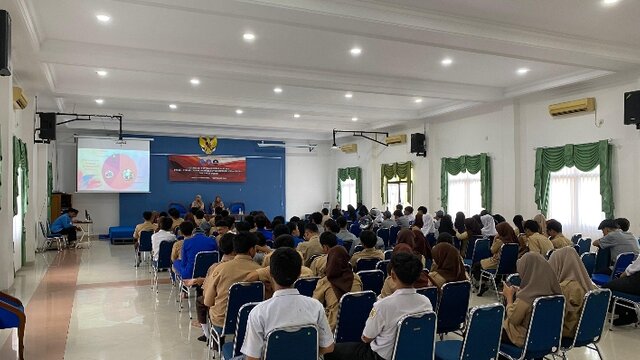 Mahasiswa UBB Gelar Sosialisasi Pencegahan Narkoba di SMKN 3 Pangkalpinang