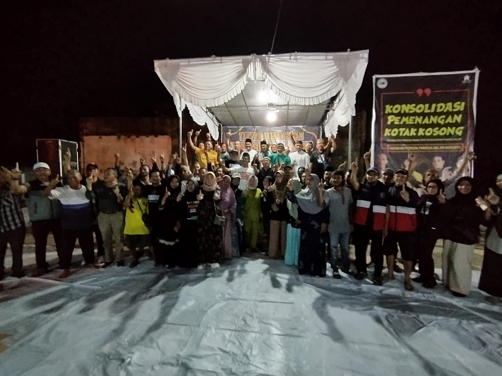 Konsolidasi Relawan Kotak Kosong di Pangkalbalam Dihadiri Ribuan Orang