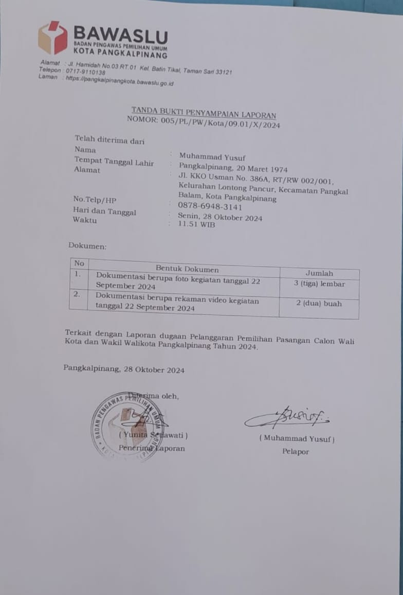 Bawaslu Pangkalpinang 