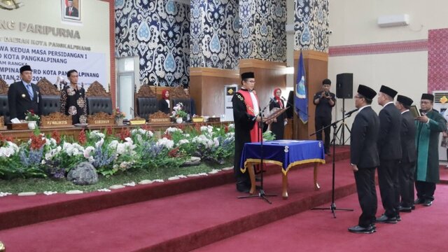 Pimpinan DPRD Kota Pangkalpinang 2024-2029 Resmi Dilantik
