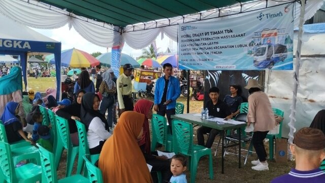 Semarakkan Festival Danau Pading III, PT Timah Hadirkan Pelayanan Kesehatan Gratis di Desa Perlang