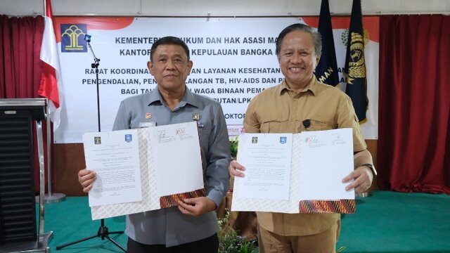 Cegah Penyakit Menular di Lapas, Kemenkumham Babel Gandeng Dinas Kesehatan