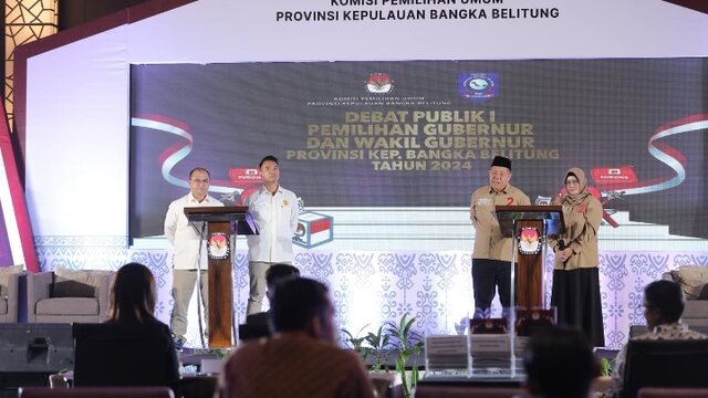 Erzaldi - Yuri Kuasai Panggung Debat PilGub Bangka Belitung