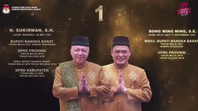 Debat Perdana Pilkada Babar, Paslon Sukirman-Bong Ming Ming Kedepankan Program Berobat Gratis Dengan Pelayanan Optimal