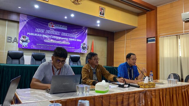 Identifikasi Potensi Kerawanan Dalam Pilkada, Bawaslu Babel Gelar Rapat Penguatan Kelembagaan